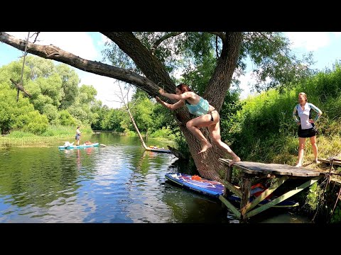 Видео: Путешествие на SUP по Северке 22 км и чистка завалов
