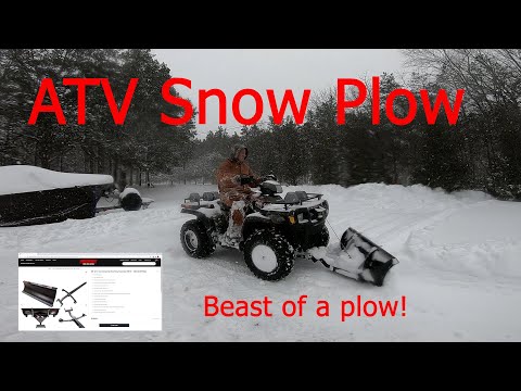 Видео: Снегоочиститель для квадроциклов