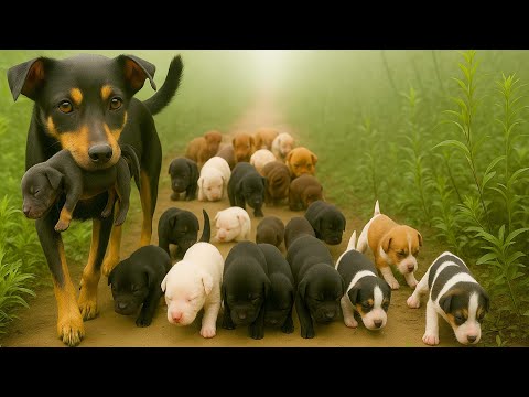 Видео: Мама-собака внезапно появилась передо мной со щенками 🐶—и дальше было так тепло. 🐕🥰❤