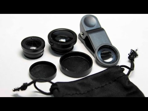 Видео: Объективы для телефона или смартфона c Aliexpress. 3 в 1: Wide, Macro, Fish Eye