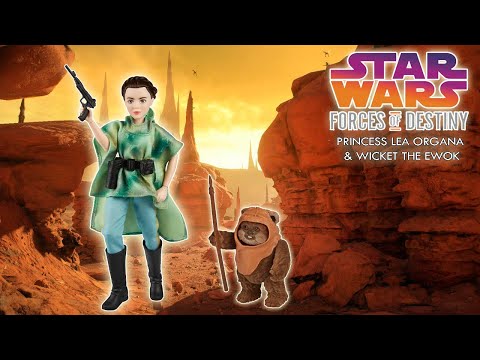 Видео: Princess Leia Organa & Ewok Wicket/Star Wars Forces of Destiny/Review/Обзор и распаковка