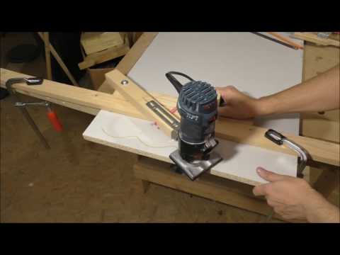 Видео: Приспособление для фрезерование узоров - Drawing router jig