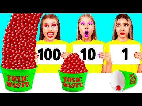 Видео: 100 Слоев Еды Челлендж c Crazy DO