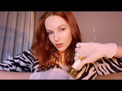Видео: АСМР*Быстрый массаж лица в перчатках*ASMR* Fast massage of the face in gloves