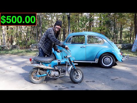 Видео: Будет ли он работать и ехать? В гараже найду Honda CT70 — первый запуск за много лет.