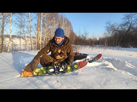 Видео: Лыжи - снегоступы "Ярки-2". Применение и модернизация_часть 2 из 3