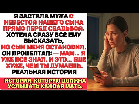 Видео: Я застукала мужа с невестой сына! В шоке узнала правду.