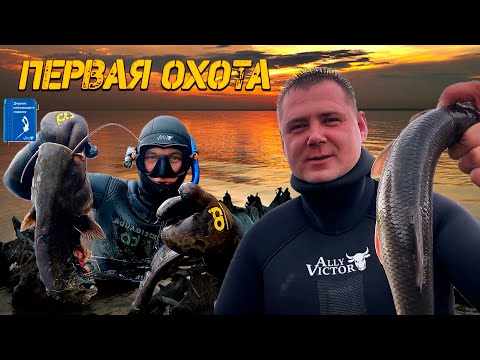 Видео: Очень страшно и прикольно. Течение, коряги, сети и сомы. Первая охота.