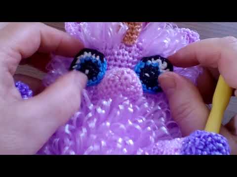 Видео: Игрушка-мочалка "Единорожка" 1 часть.