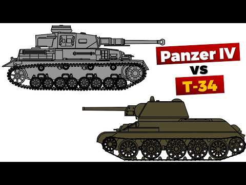 Видео: Panzer IV G против Т-34 (1942)