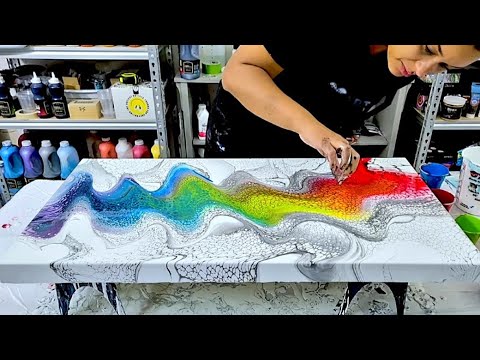 Видео: Так КРАСИВЫЙ! ~ Учебник по плавному искусству ~ Жидкая краска ~ Абстрактное искусство