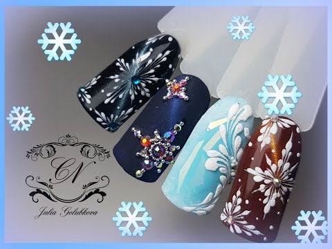 Видео: ❄3 новогодних дизайна ногтей❄Красивые кошки от Patrisa Nail❄