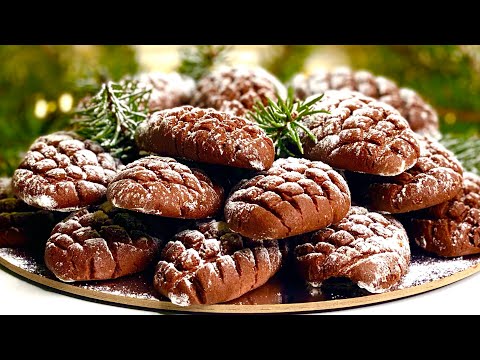 Видео: Праздничное, шоколадное печенье ШИШКИ, от такой красоты все будут в восторге