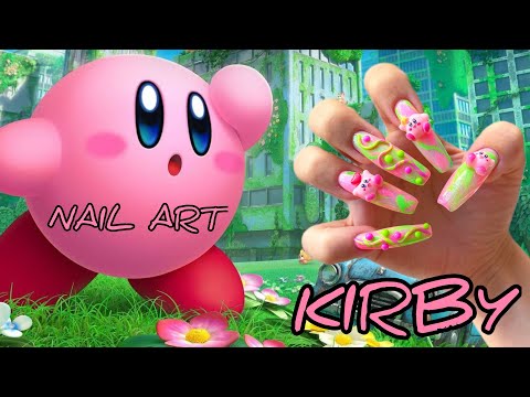 Видео: KIRBY NAIL ART, долгожданный маникюр самой себе