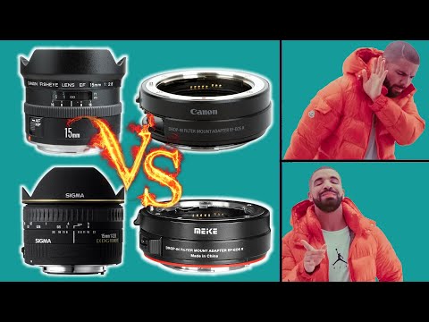 Видео: RF sucks, EF forever! Адаптер Meike EF-RF с drop-in фильтрами. Влог на фишай (Sigma VS Canon) 👀