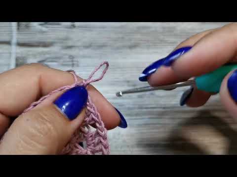 Видео: Начальный столбик с накидом. Вместо воздушных петель.