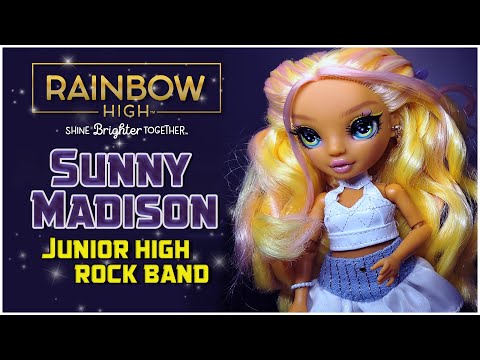 Видео: ✨Обзор куклы - Rainbow Junior high - Sunny ✨Rock Band ✨