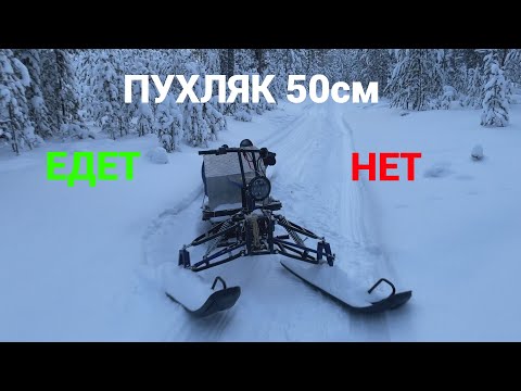 Видео: Мотобуксировщик с лыжным модулем/ Гусеница 2828*500