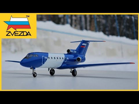 Видео: Сборка модели самолёта Як-40 (ZVEZDA 7030) 1/144 | СибНИА