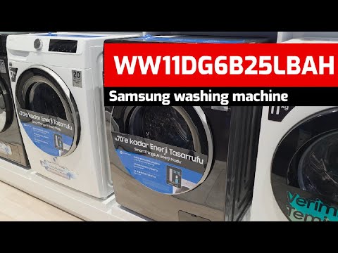Видео: Стиральная машина Samsung WW11DG6B25LBAH, 1400 оборотов в минуту, 11 кг