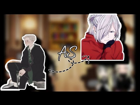 Видео: Harry Potter react Draco As Yuri Plisetsky/Реакция Гарри Поттер на Драко как Юрий Плисецкий(rus/eng)