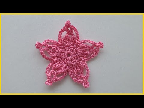 Видео: Цветок для ирландского кружева крючком. Вязаный Цветок крючком. Вязание крючком / Crochet Flower