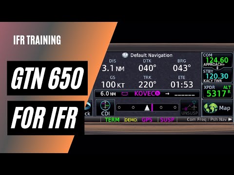 Видео: GPS для полётов по приборам | Учебное пособие по полётам по приборам Garmin GTN 650 | Полный полё...