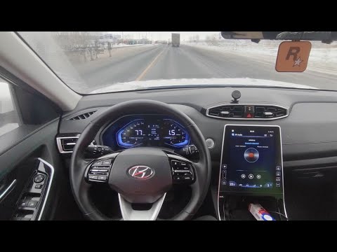 Видео: Ч4 Ix 25 Зимний перегон Hyundai. С Благовещенска в Анапу. Сибирь и Уральский участок.