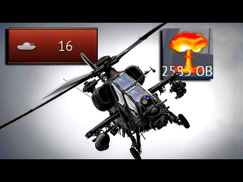 Видео: ПОЧЕМУ ЭТОТ ВЕРТОЛЁТ ЗАПРЕТЯТ? Ядерка и 16 КИЛЛОВ на "A129 CBT Mangusta" в WarThunder.