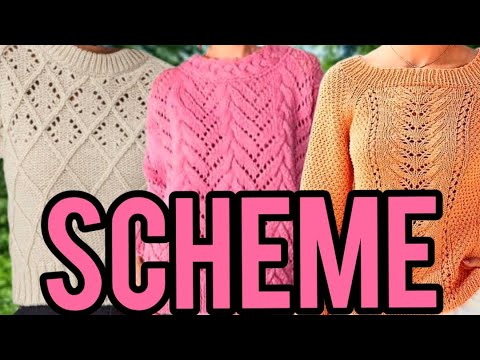 Видео: Схемы на потрясающие женские вязаные свитера. Patterns for stunning women's knitted sweaters.
