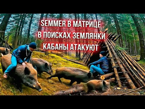 Видео: SEMMER В МАТРИЦЕ В ПОИСКАХ ЗЕМЛЯНКИ КАБАНЫ АТАКУЮТ !!! #SEMMER #Матрица #Выживание #Лес #Кабаны