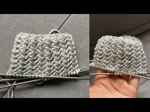 Видео: Easy and Beautiful Elastic for Socks (#knittingtutorialforbeginners #knittingsocks #вязаныеноски)