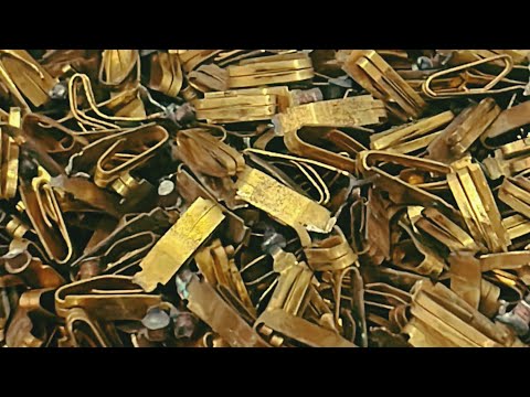 Видео: Хороший выход золота с импортных разъёмов 
