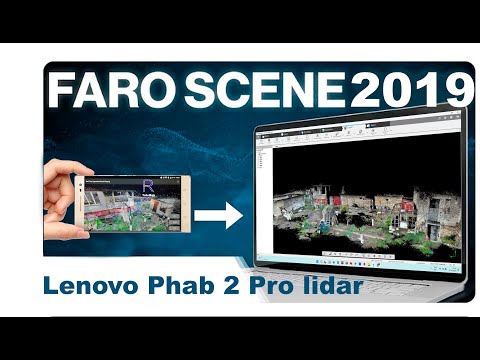 Видео: FARO Scene сборка сканов дачного участка снятых на телефон Lenovo Phab 2 Pro