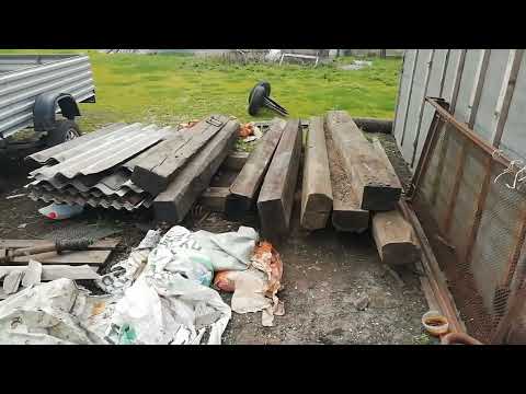 Видео: строю бюджетный сарай для свиней и моё хозяйство,влог.