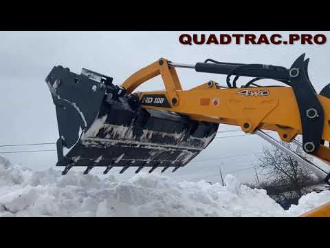 Видео: Экскаватор-погрузчик BULL HD100 +7-909-630-90-90