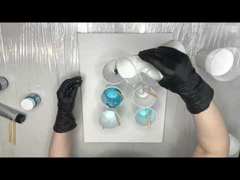 Видео: Урок по созданию картины в технике Fluid art