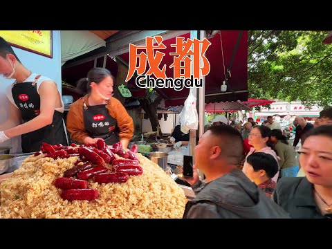 Видео: Утренняя жизнь на рынке в Чэнду, Китай: вкусная уличная еда, свежие фрукты и разнообразная выпечка!