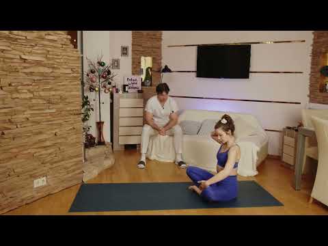 Видео: 4-е упражнение для квадратной мышцы поясницы. Евгений Савин и Елена Сидерская.