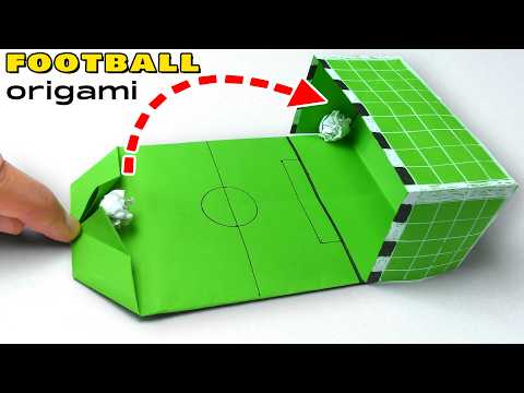 Видео: Игрушка оригами футбол из бумаги [Без клея]. Игра FIFA 2024. Как сделать мини-футбол из бумаги