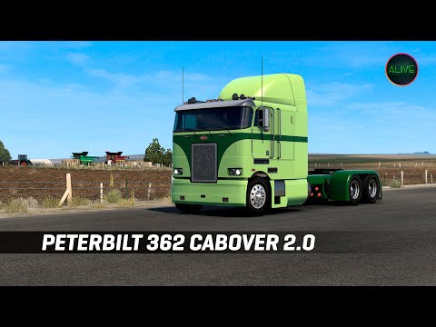 Видео: PETERBILT 362 CABOVER 2.0 (jon-ruda) - ОБЗОР МОДА ДЛЯ ATS 1.44