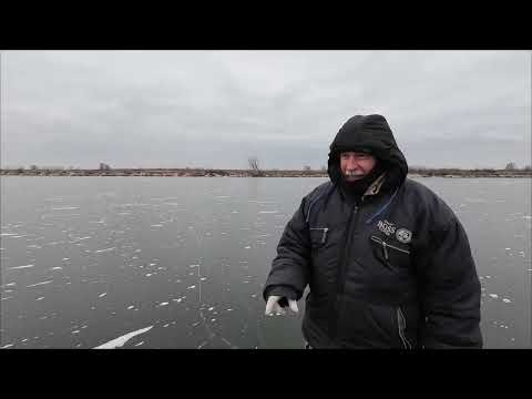 Видео: Первая проба льда. Озеро Бока. 1 декабря.