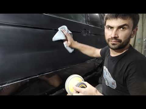Видео: Полировка чёрного BMW x5 ,системой Kovacs и koch