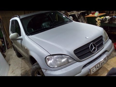 Видео: Мерседес МЛ 320, W 163, залипание механических счетак ( дворники )