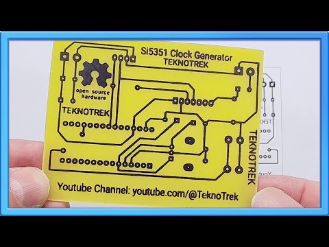 Видео: Производство PCB дома: Простой и быстрый метод! 🛠️ | Si5351 Clock Generator
