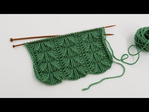 Видео: Елочки узор спицами 🌲