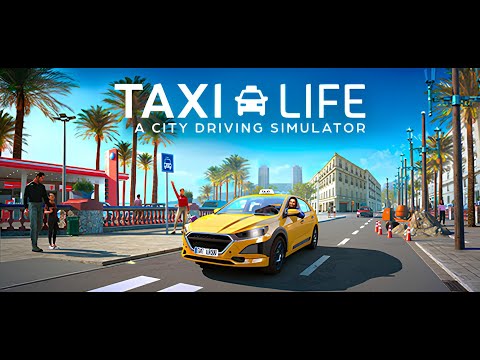 Видео: Taxi Life A City Driving Simulator ( на руле G 923 + Driving Force Shifter )