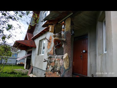 Видео: Как  оформить  вход  в  дом,    из   арт  бетона. .  Прикарпатье  мастер  Костив  Владимир.