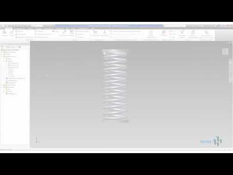 Видео: Адаптивная пружина в Autodesk Inventor