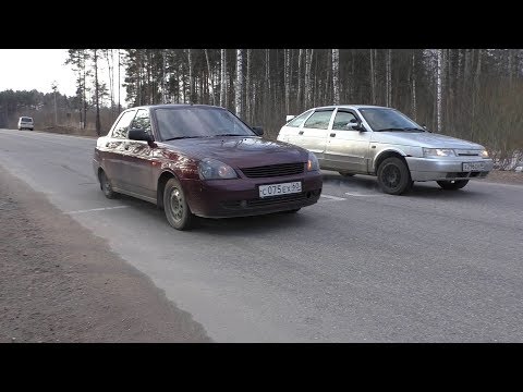 Видео: ВАЗ 2112 против ВАЗ Приора против ВАЗ 2106